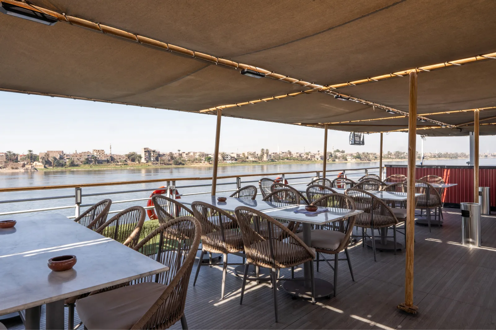 Sun deck of the Nile Excellence Nile Cruise Nile cruise